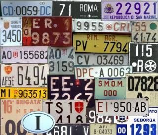 Numerologia: la targa della macchina